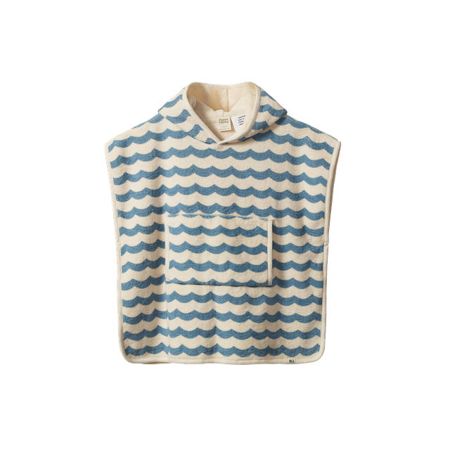 Poncho Towel Waves - Nature Baby