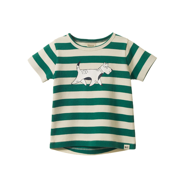 River Tee Dog Walk Peppermint - Nature Baby