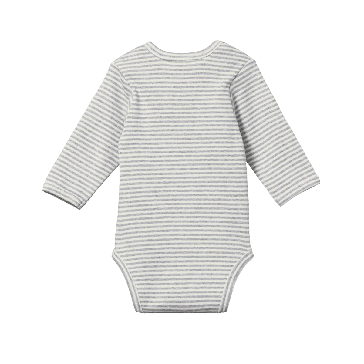 L/S Bodysuit Grey Marl Stripe Nature Baby
