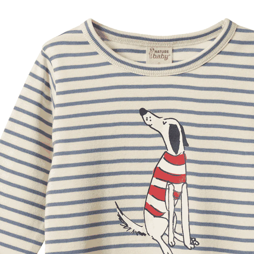 L/S River Tee Best Friend Stripe Nature Baby