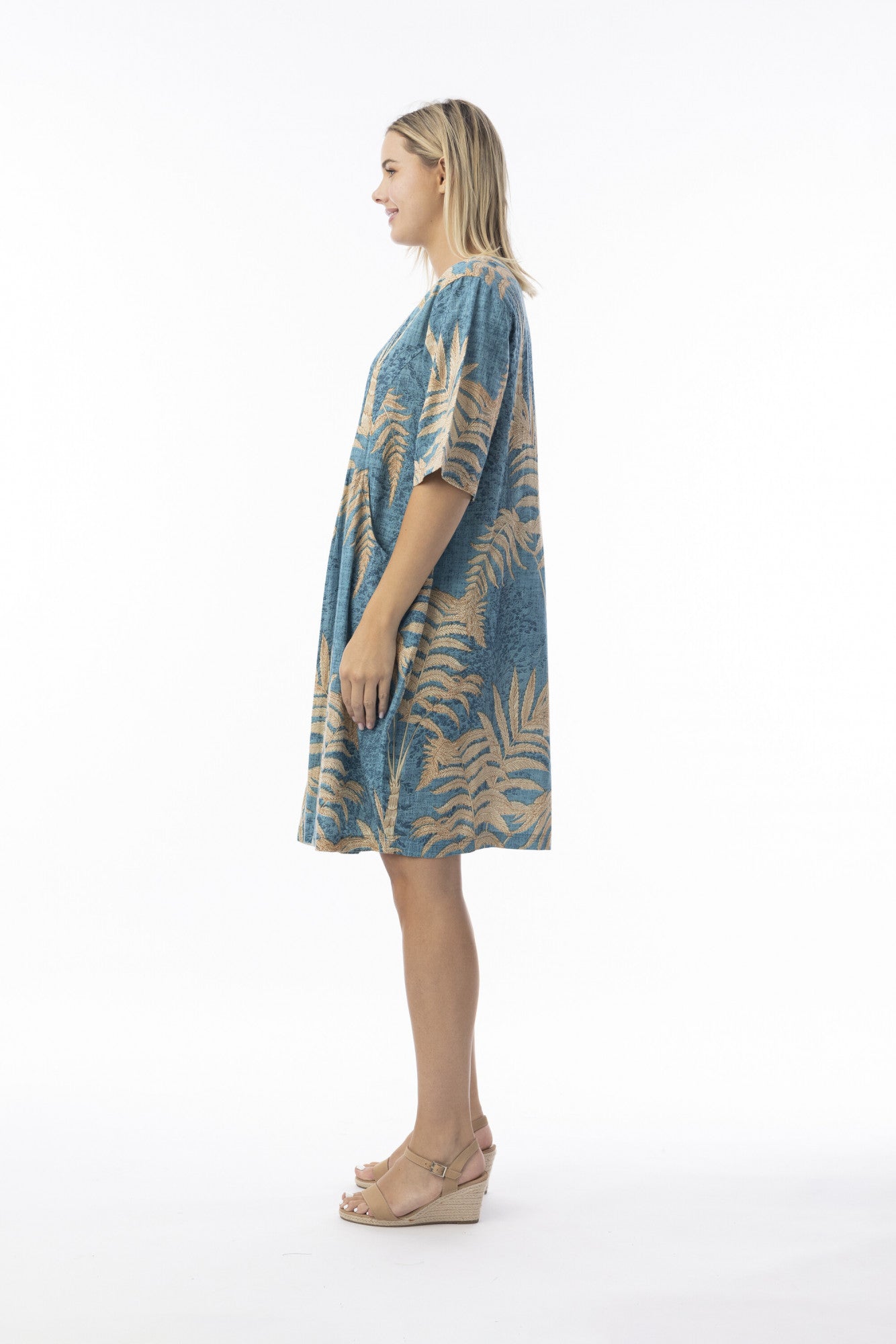 40201 Ponta Verde Dress Elbow Sleeve