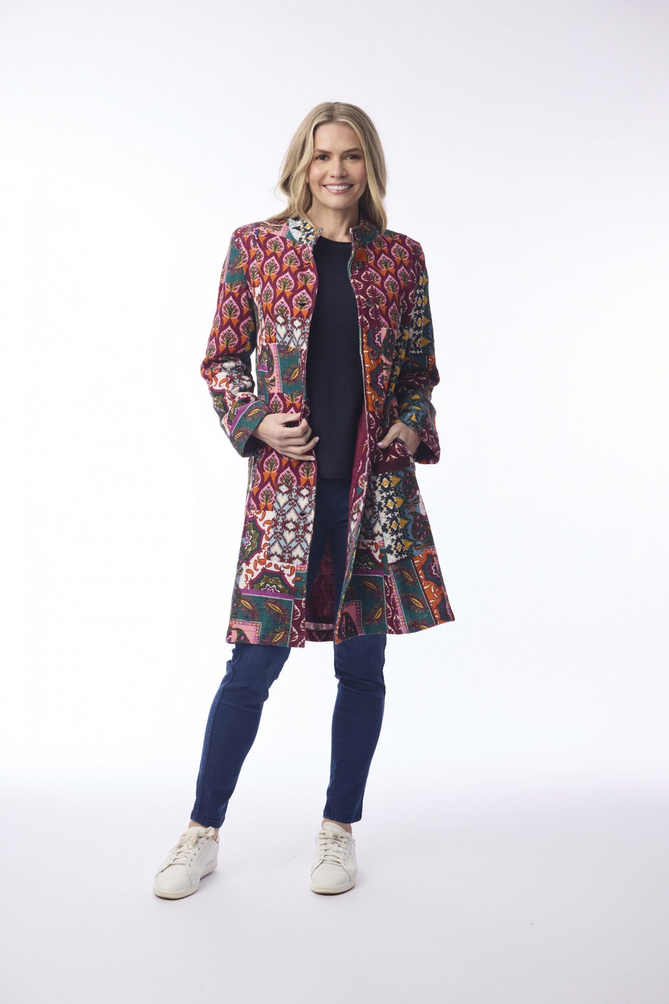 Prato Coat Long Orientique