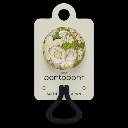 Assorted Japanese Hanamachi Glass Medium Hair Tie - Pontopont