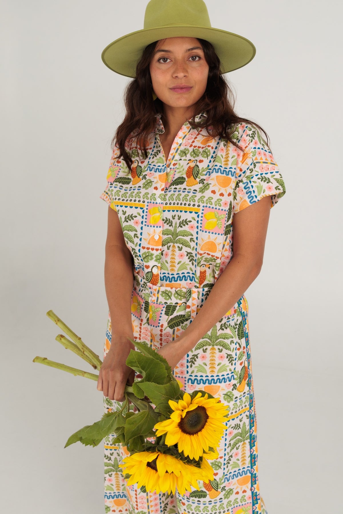Rocco Shirt Tropical Patchwork - Ella & Sunday