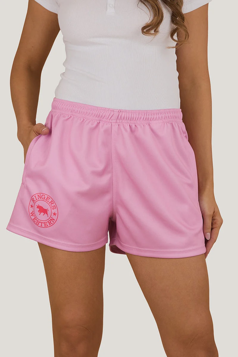 Ringers Footy Short Pastel Pink - Ringers Western