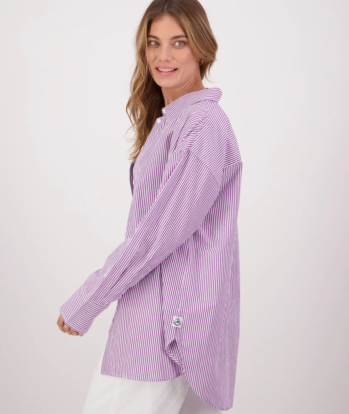 Sienna L/S Shirt Lilac Stripe - Swanndri