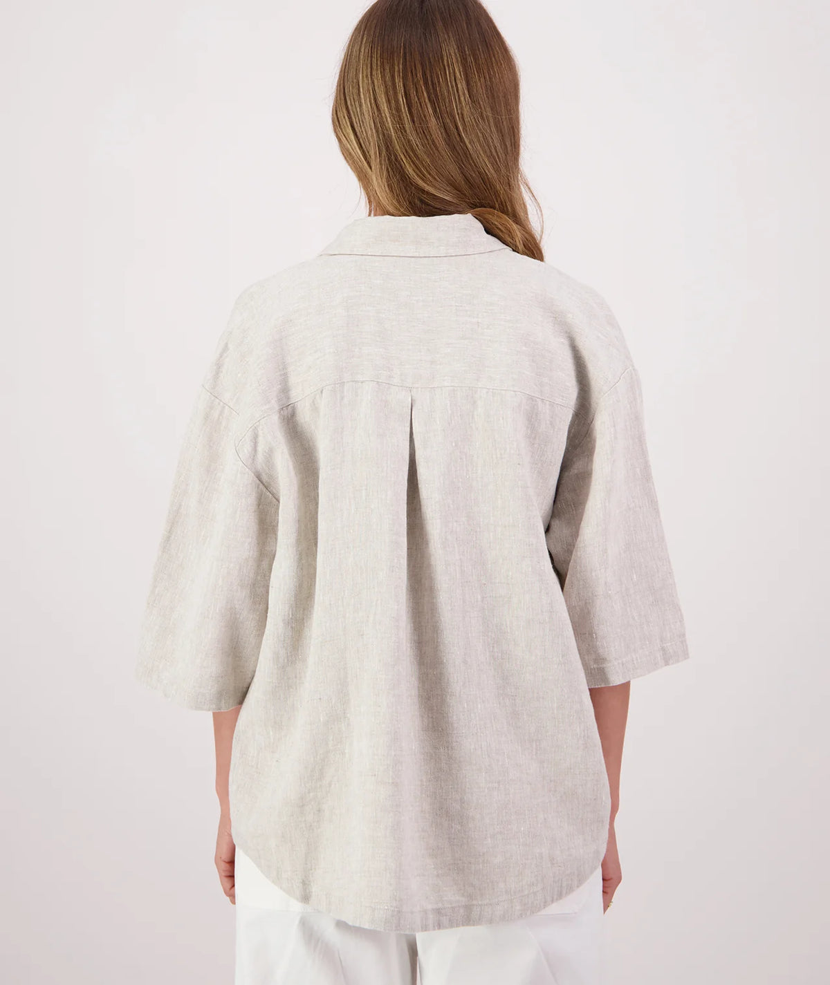 Ethel Linen S/S Shirt Light Stone - Swanndri