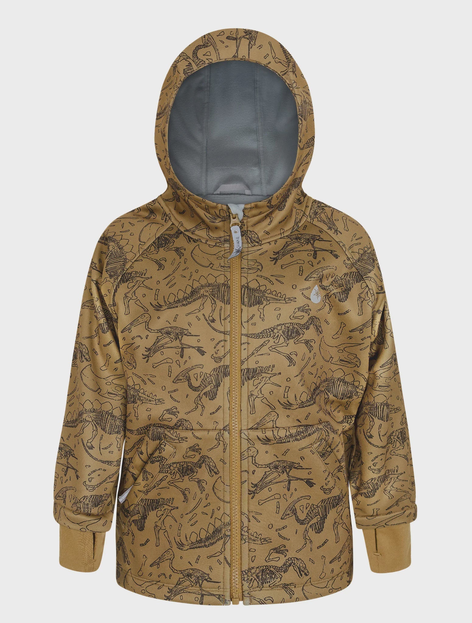 All-Weather Hoodie Raincoat Dino Bones - Therm