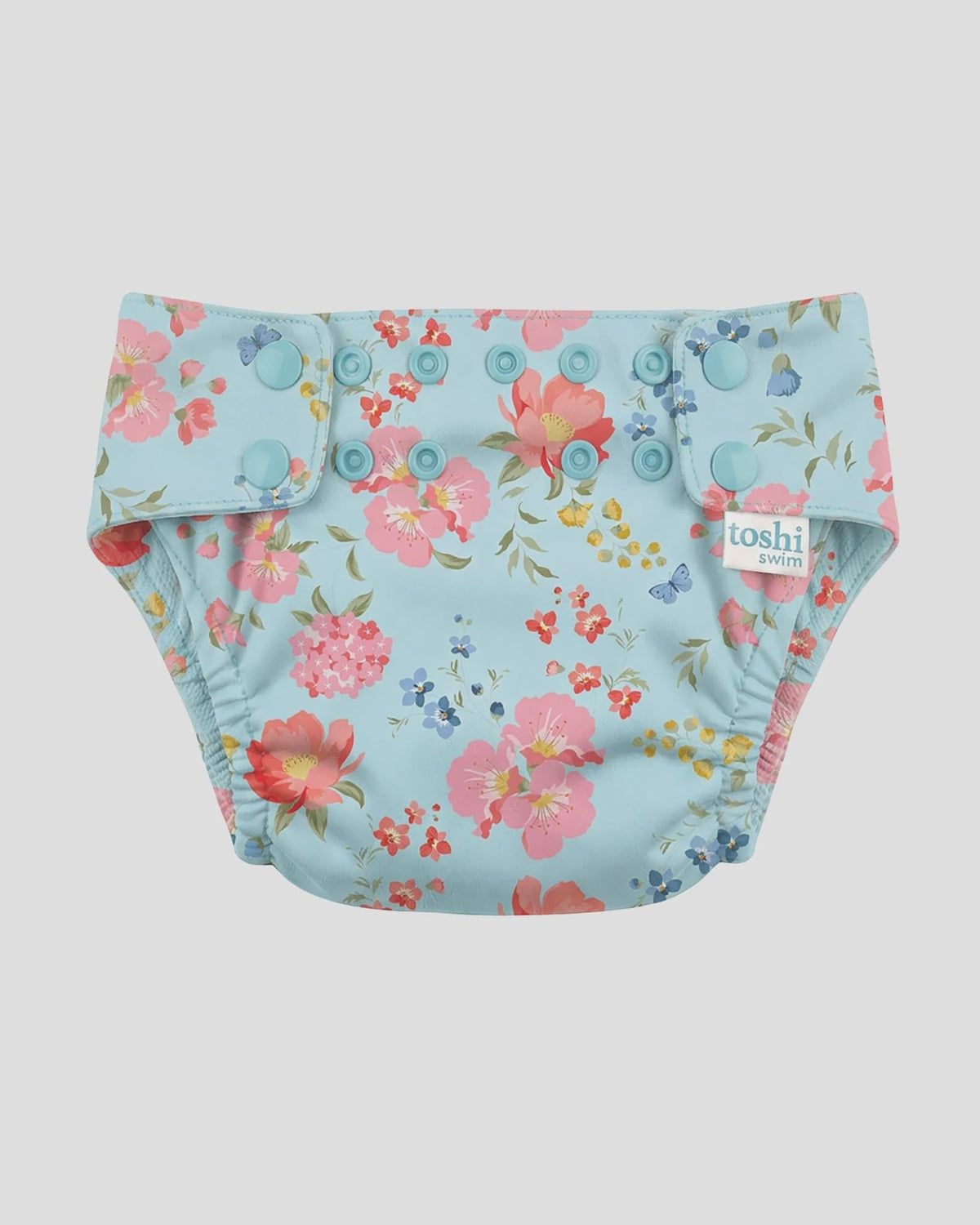Reusable Swim Nappy Twinkle Aqua Garden - Toshi