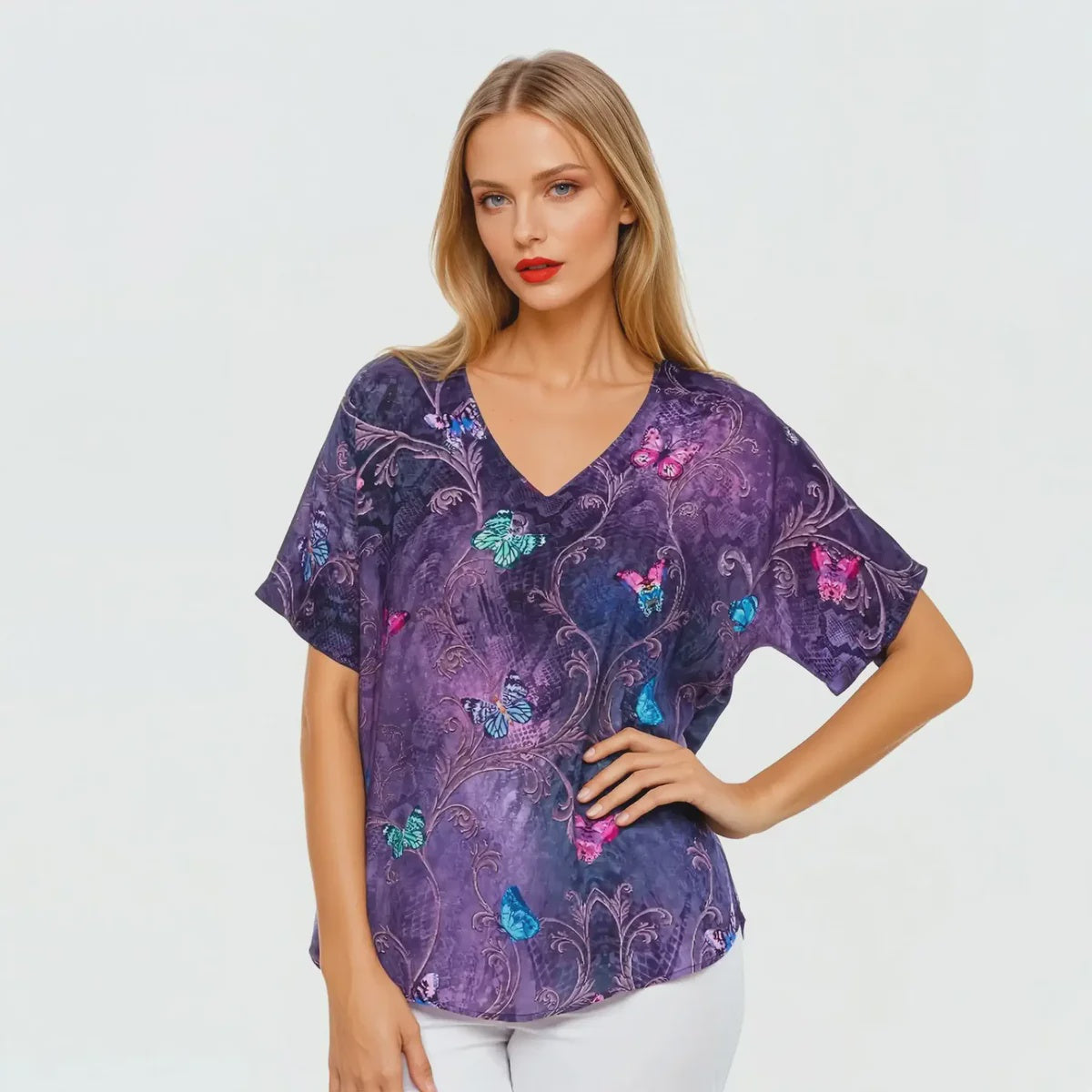 Claire Powell V-Neck T-Shirt - Enchanted