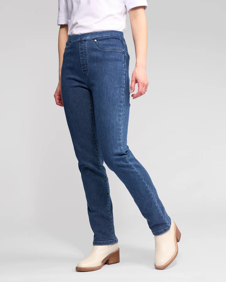 Bay Pull On Brushed Indigo - Vassalli