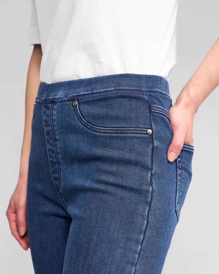 Bay Pull On Brushed Indigo - Vassalli