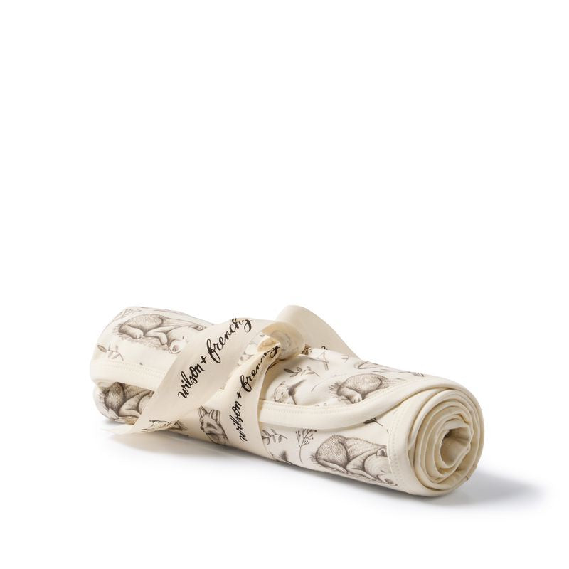 Organic Bunny Rug Foxglove Forest - Wilson + Frenchy
