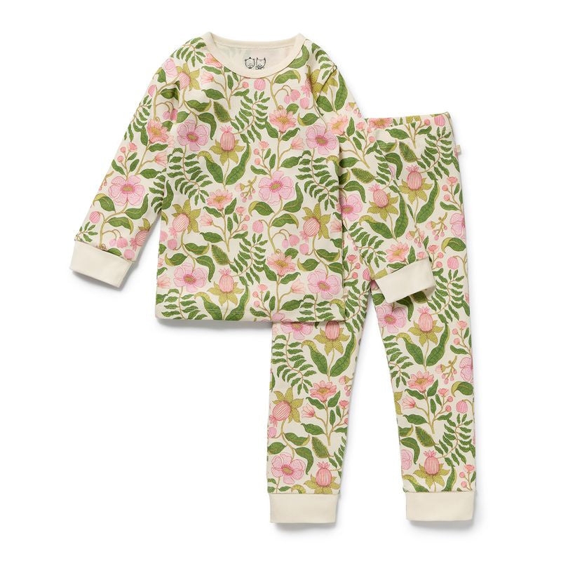 Organic L/S Pyjamas Ma Fleur - Wilson + Frenchy