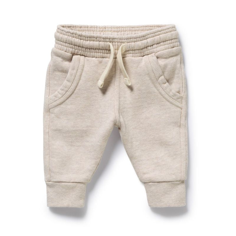 Organic Terry Sweat Pant Oatmeal - Wilson + Frenchy