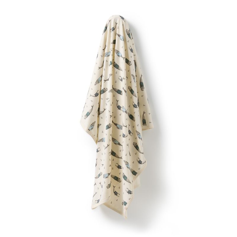 Organic Bunny Rug Woolly Whales - Wilson + Frenchy