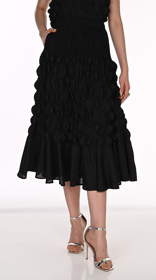 Woven Skirt Black- Frank Lyman