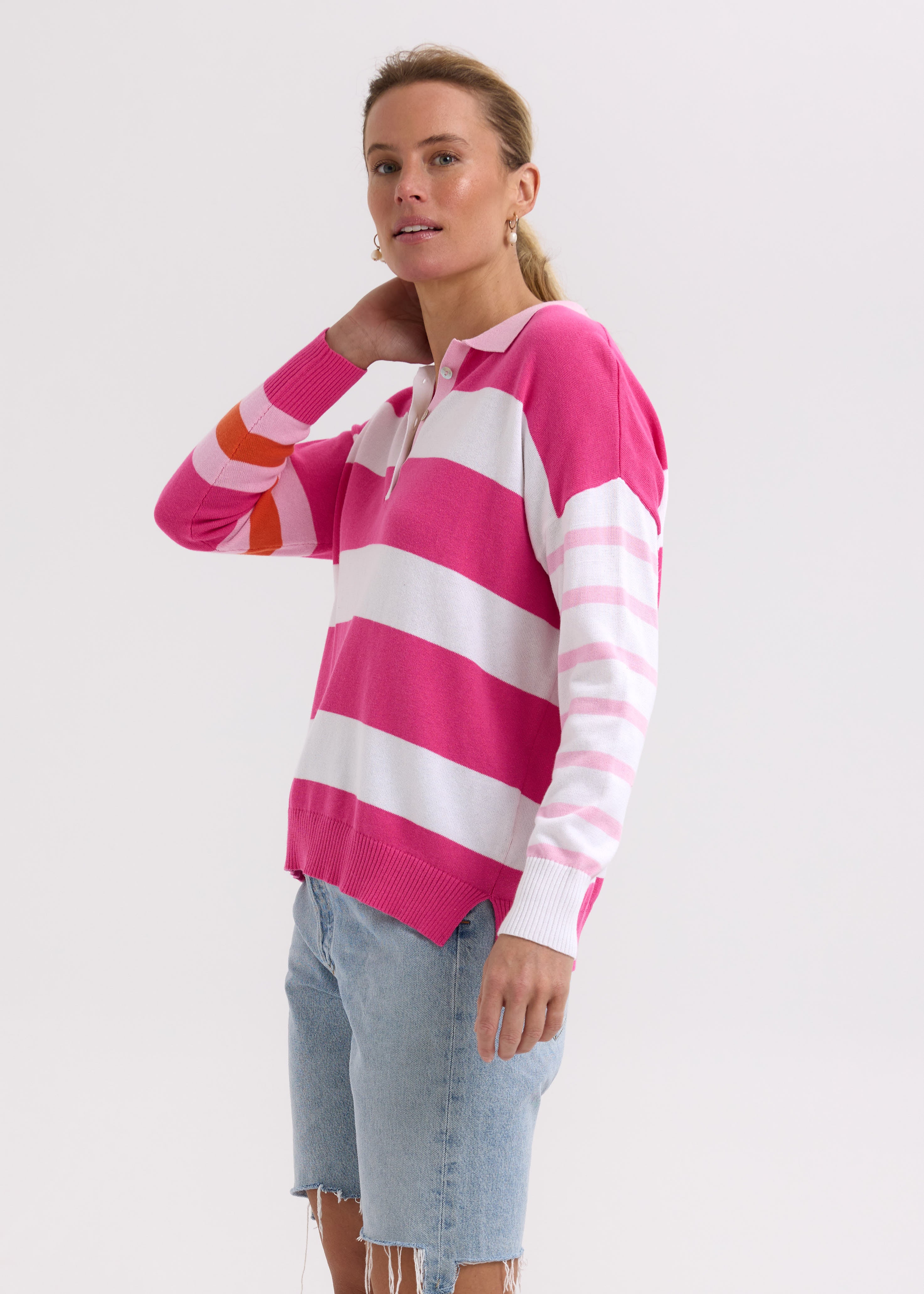 ZP7723 Blah Blah Rugby Top