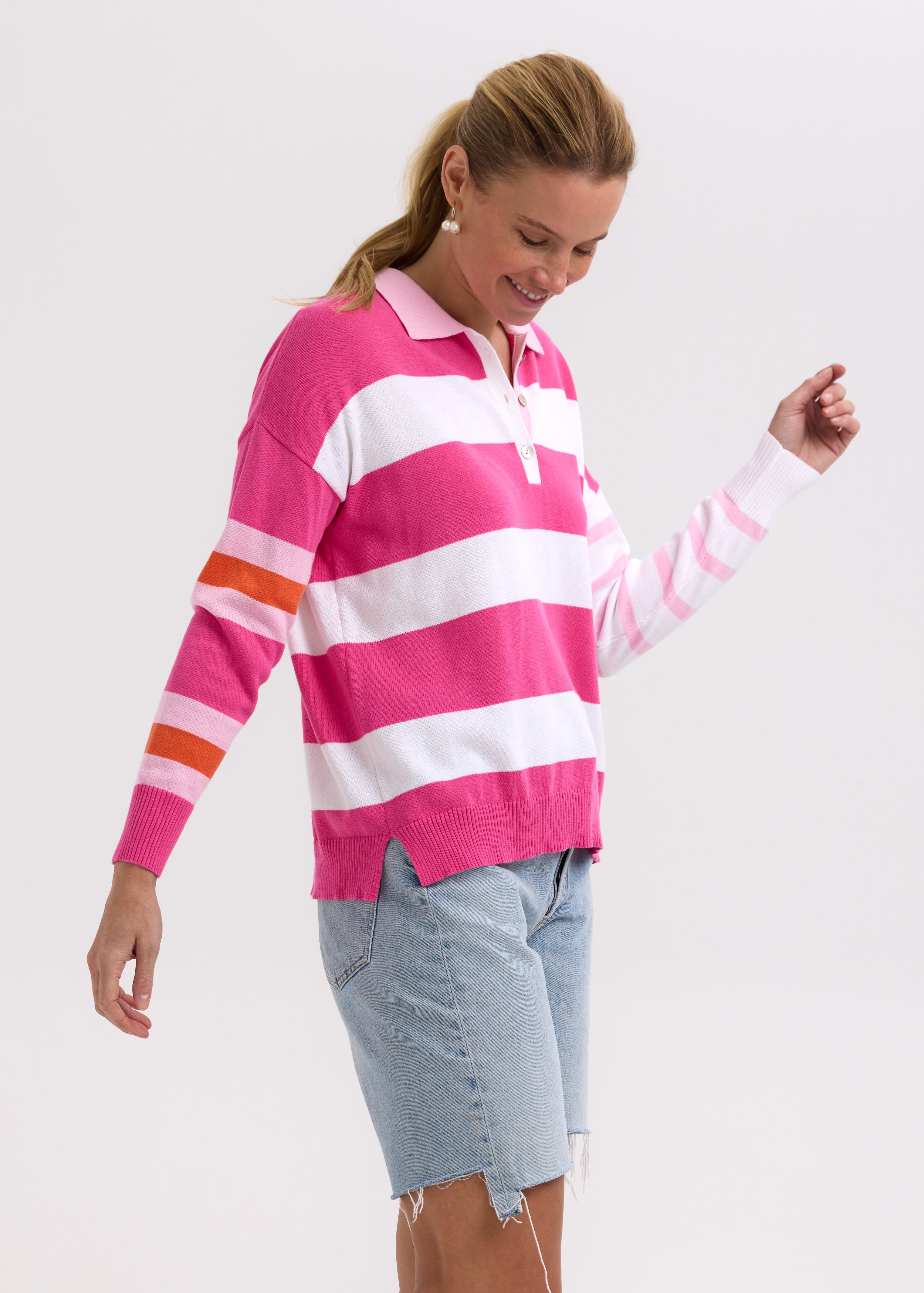 ZP7723 Blah Blah Rugby Top