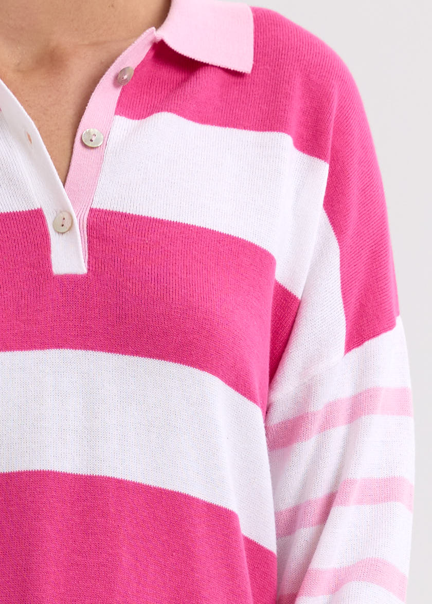 ZP7723 Blah Blah Rugby Top