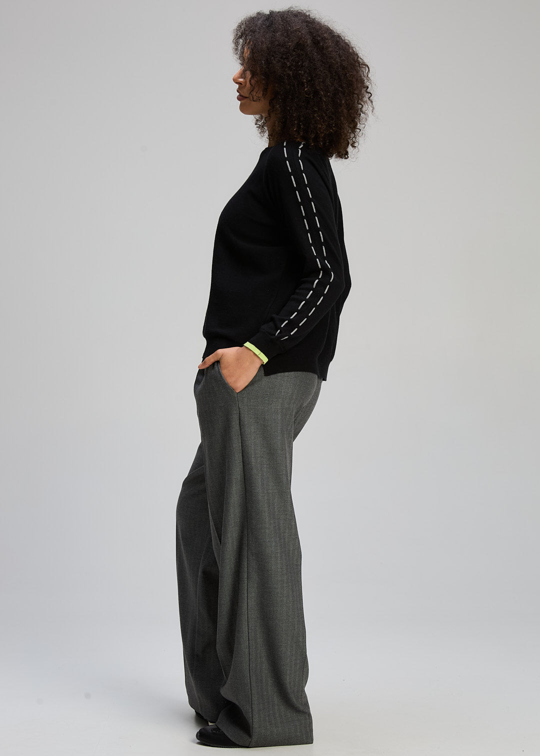 Threaded Sleeve Jumper Zaket & Plover