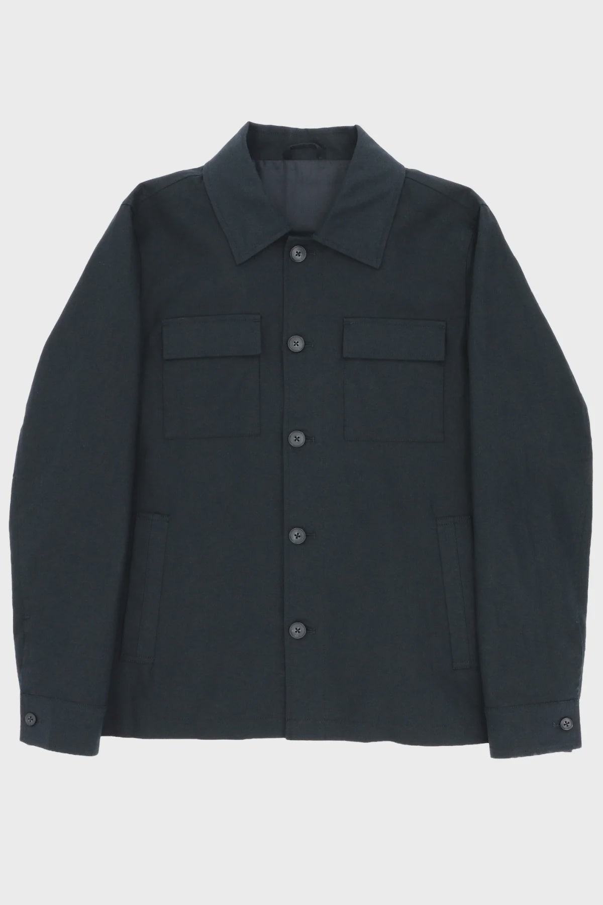 Chase Linen Cotton Jacket Navy - Boston