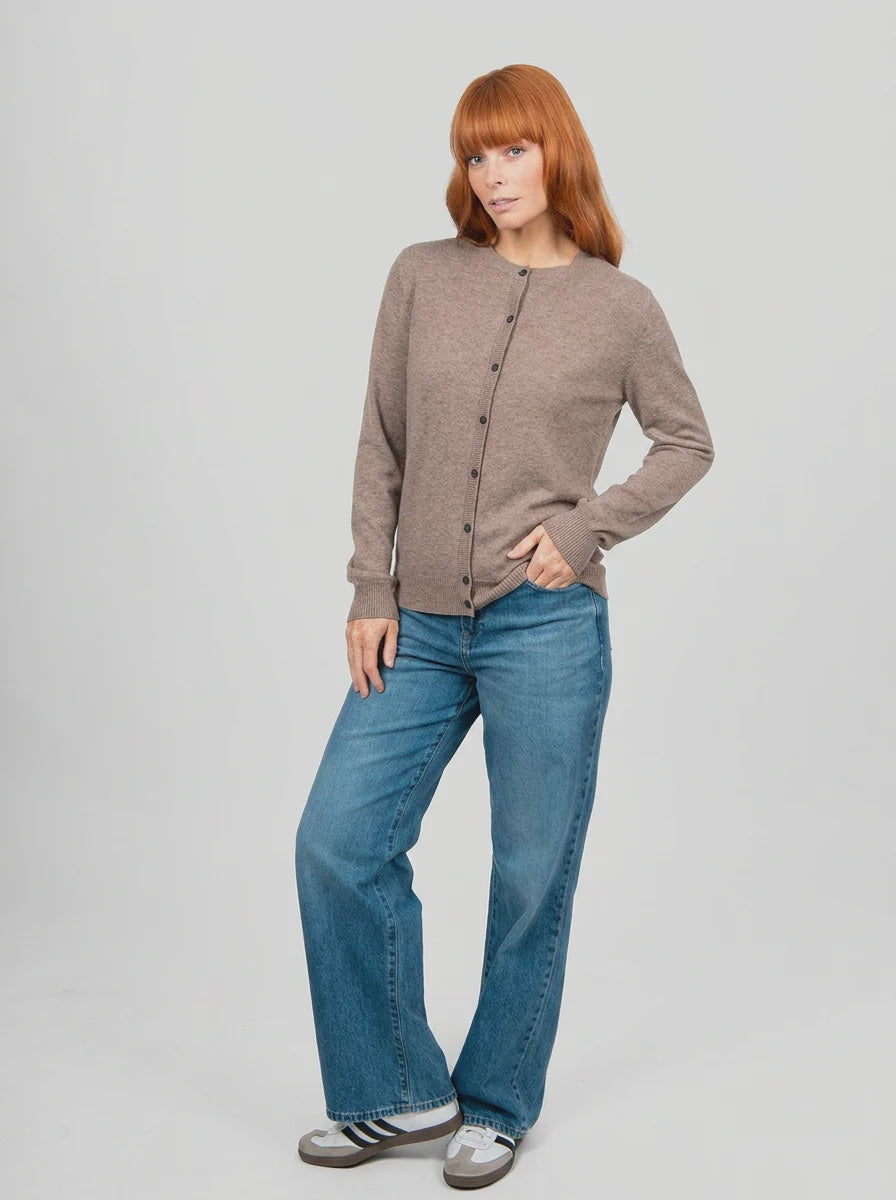 Kate Crew Neck Cardi - Bridge & Lord