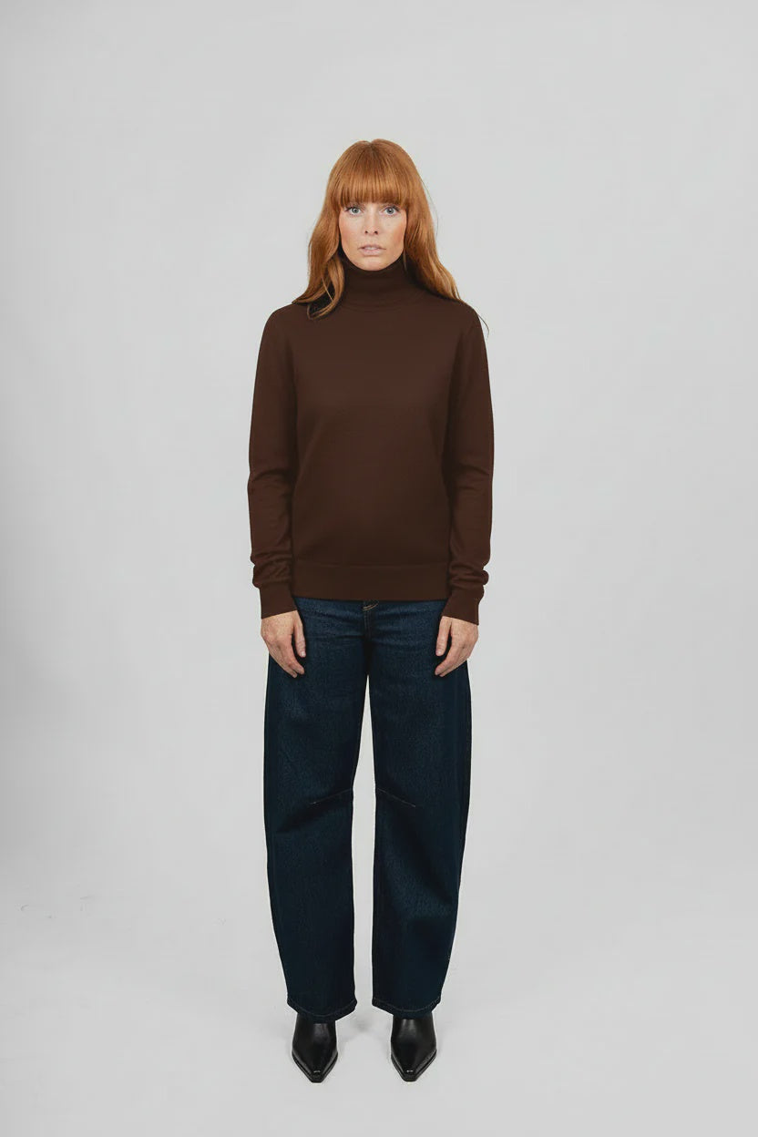 Rosie Roll Neck Pullover - Bridge & Lord