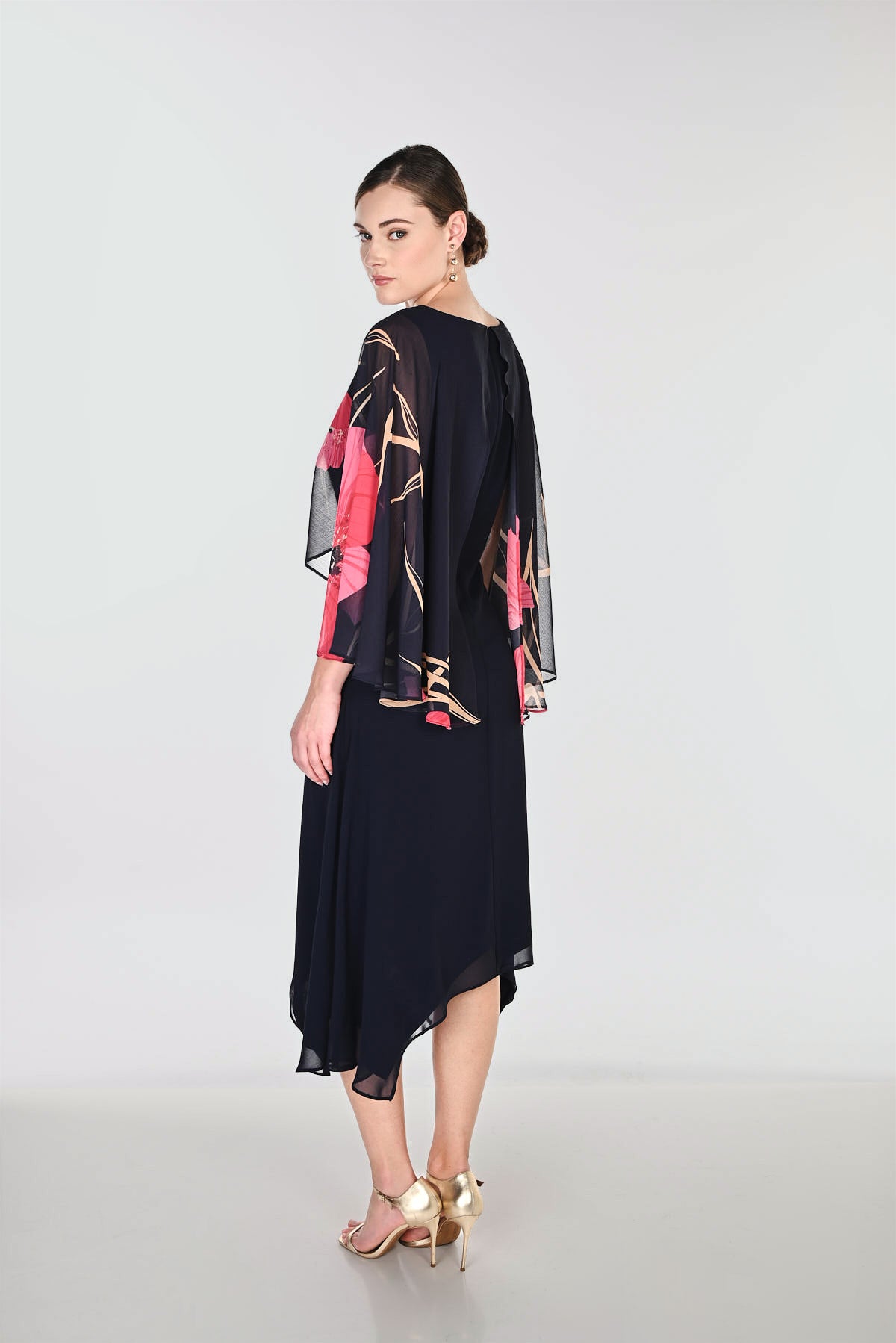 Floral A-line Midi Dress - Frank Lyman