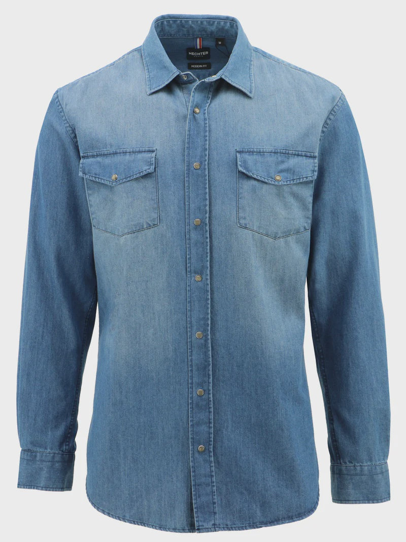 Archer L/S Denim Shirt Daniel Hechter