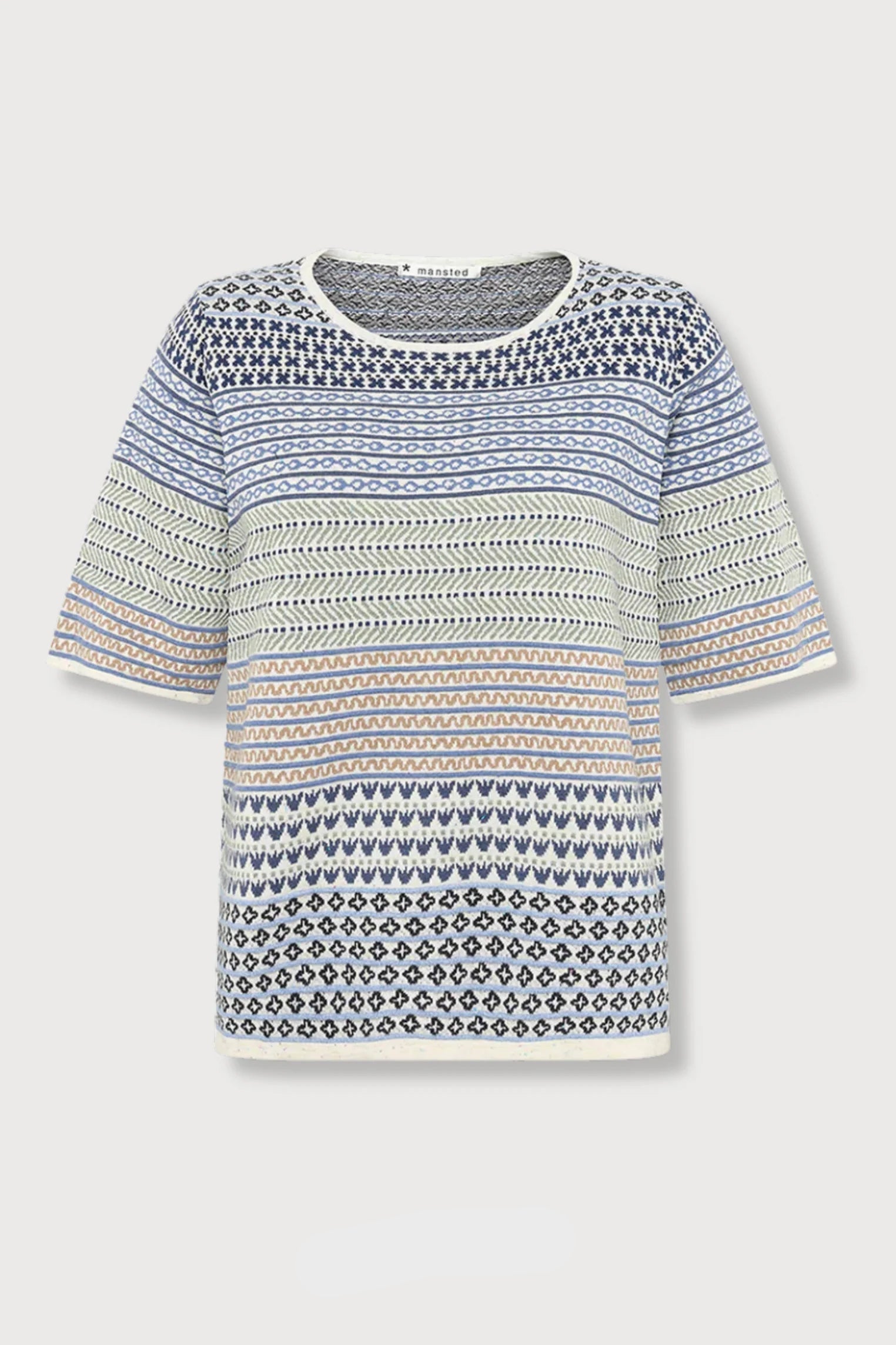 Hilde Eco Jacq Tee Drk Blue - Mansted