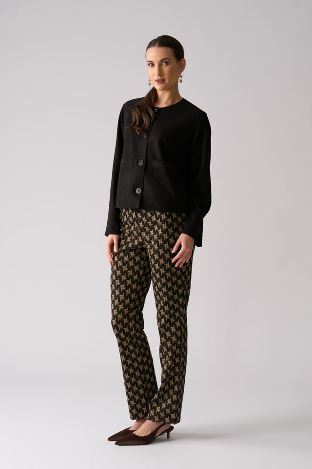 Looking Suede Jacket Foil