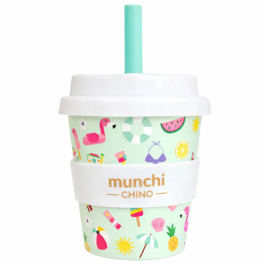 Munchi Babychino Cup w/ Silicone Straw (4oz)