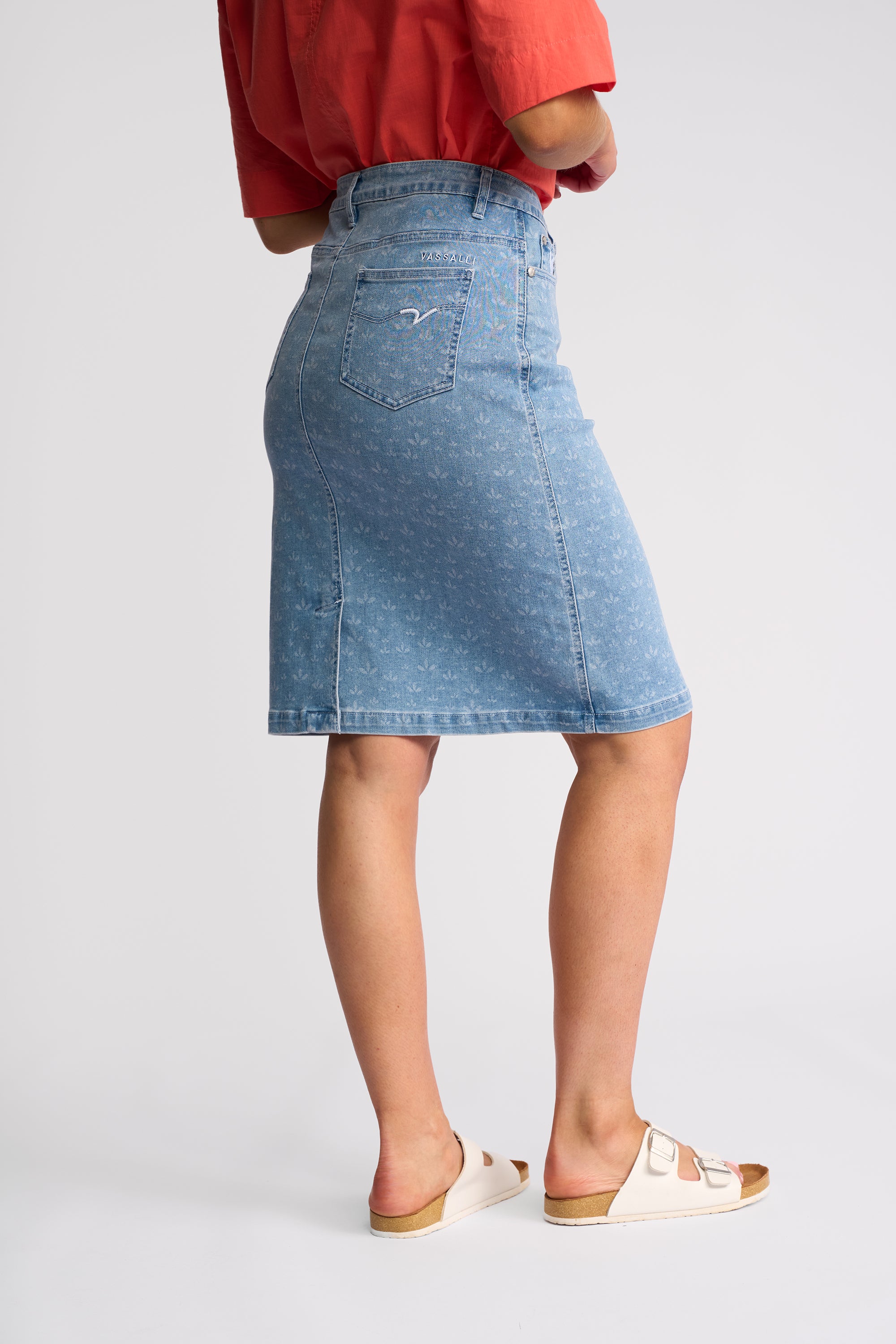 Poppy Skirt Meadow Denim - Vassalli