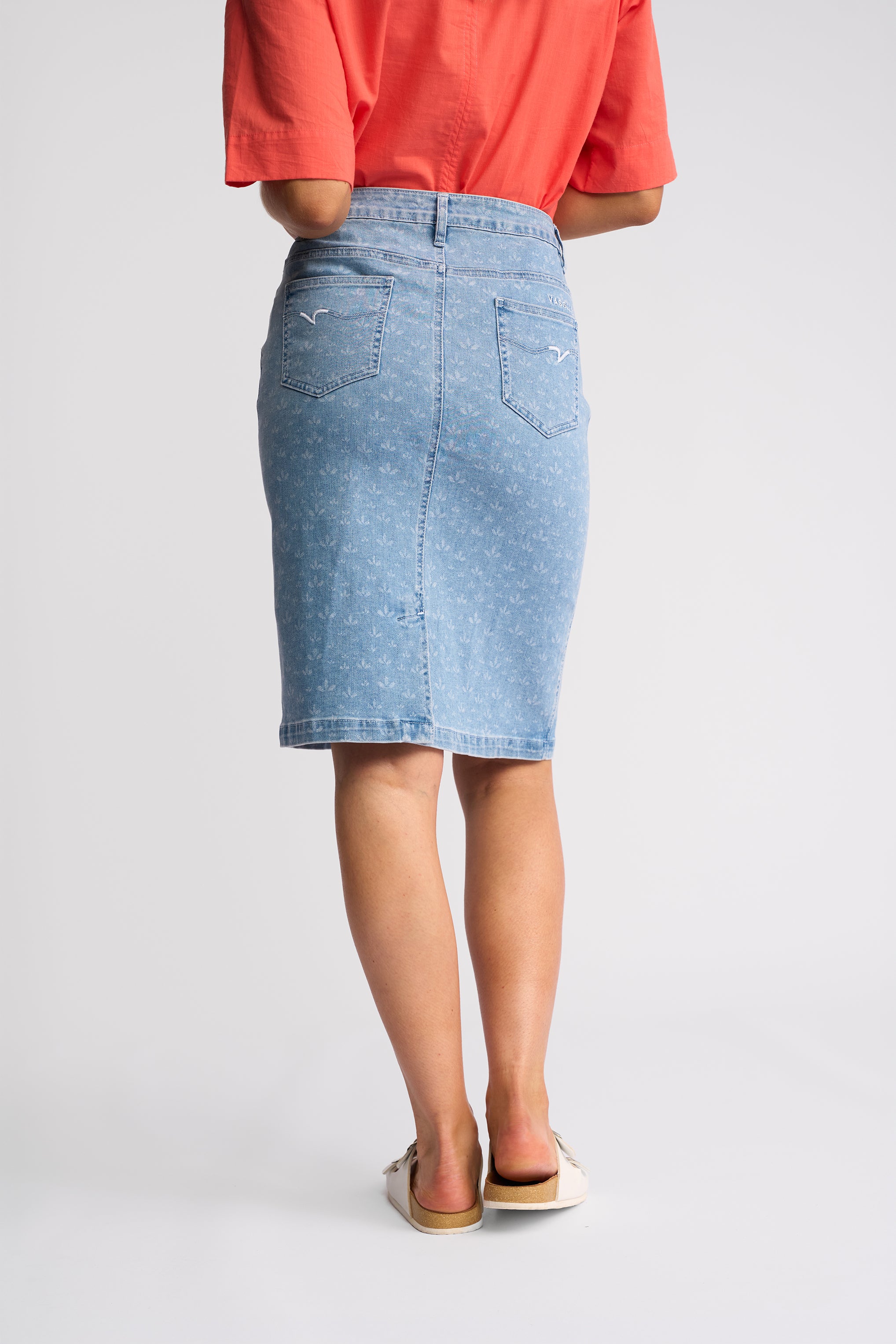 Poppy Skirt Meadow Denim - Vassalli