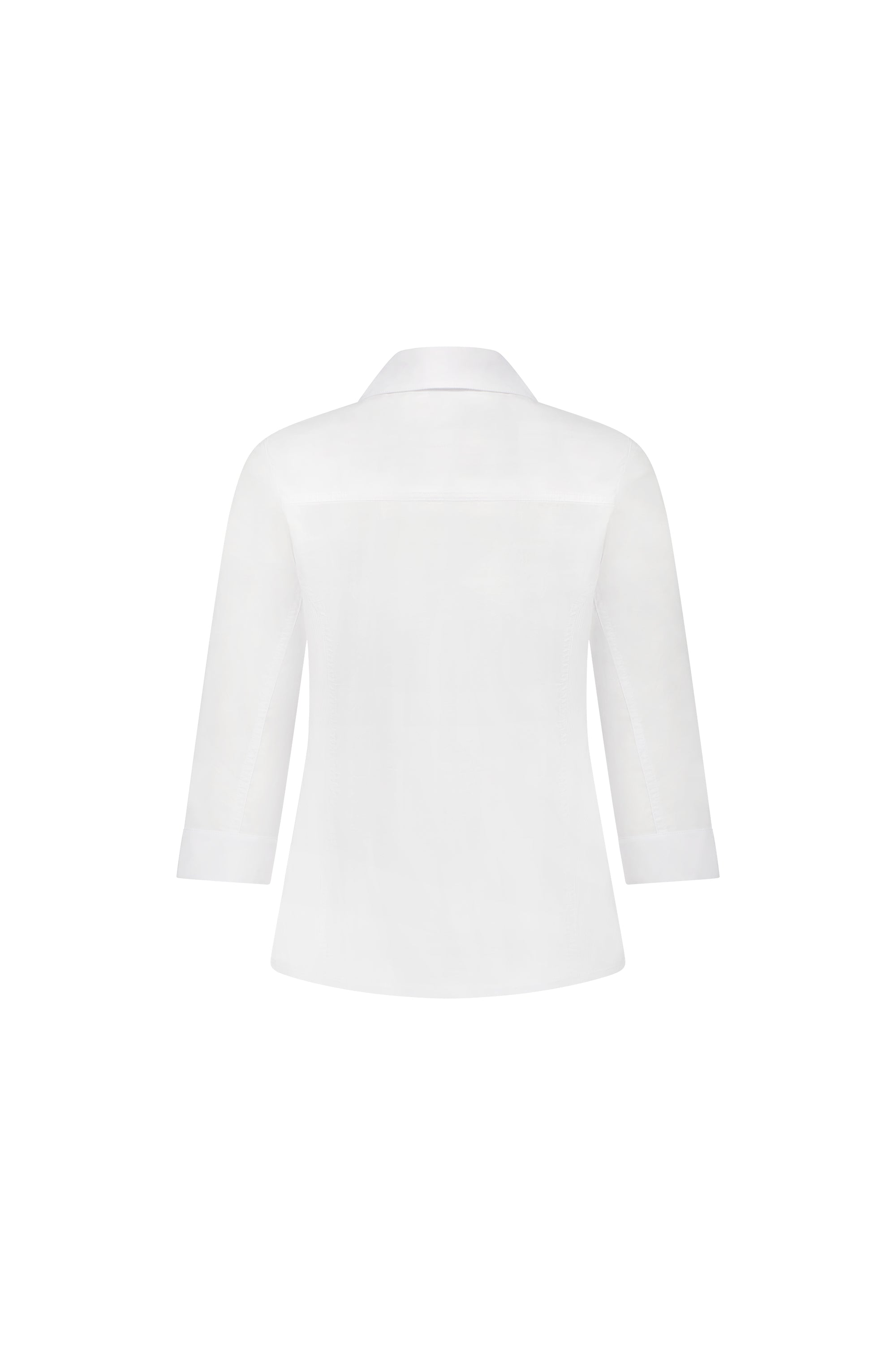 4032 Plain Button Up Shirt With Rib Panels