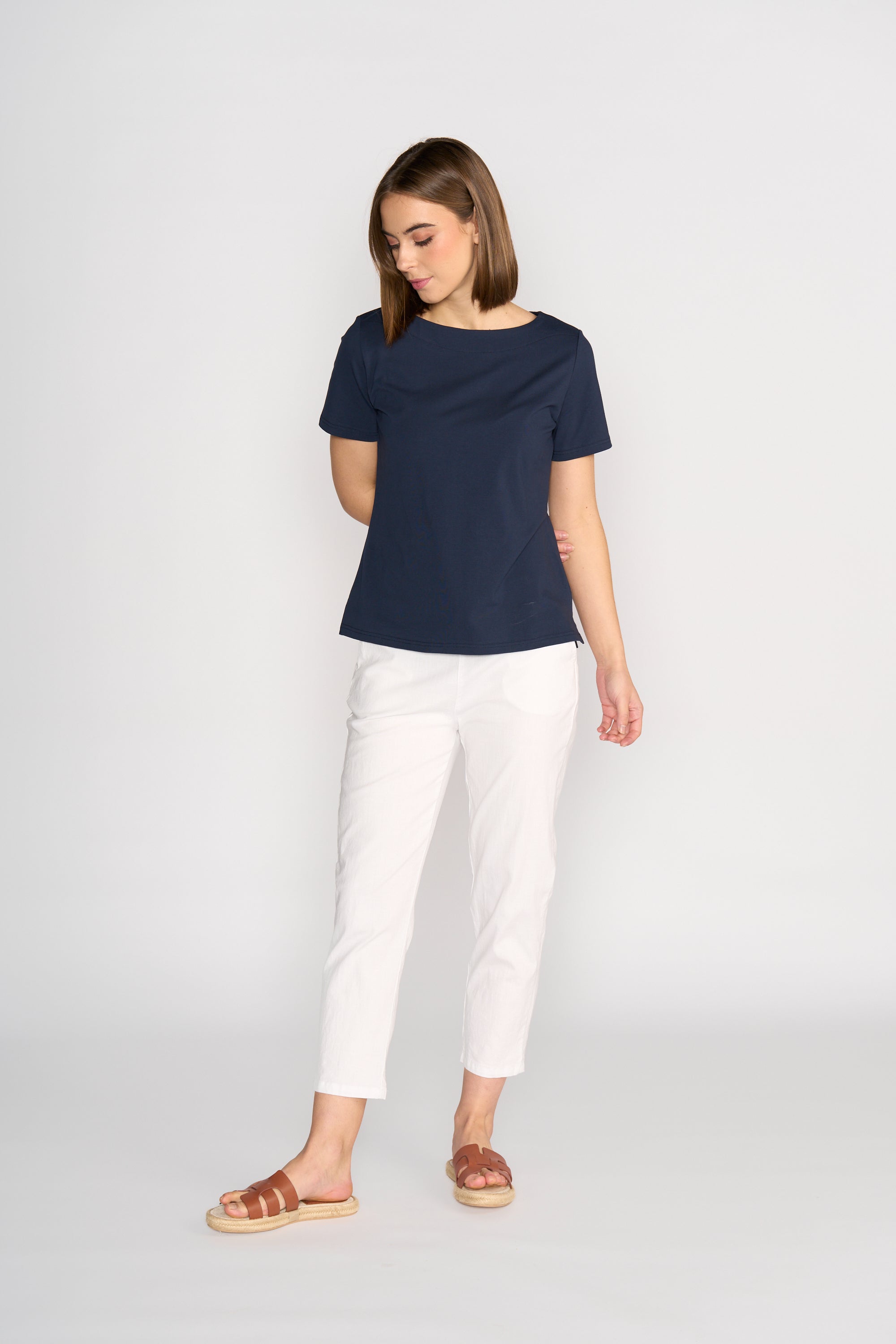4489 Boat Neck Top