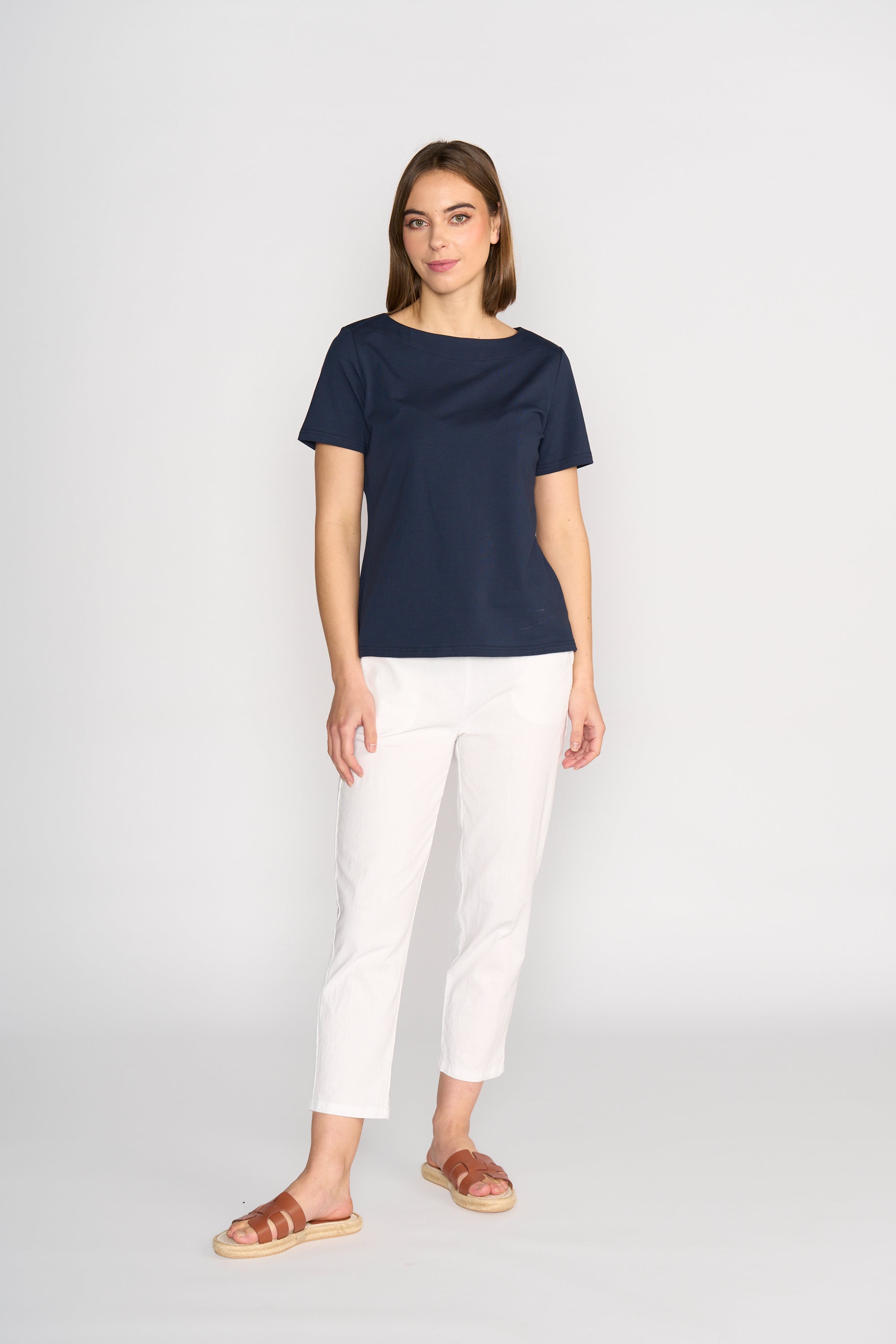 4489 Boat Neck Top