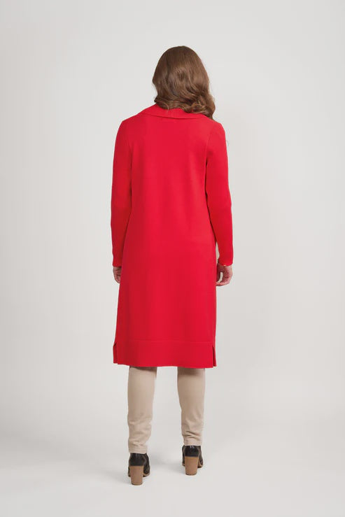 1065 Open Longline Cardi with Pockets