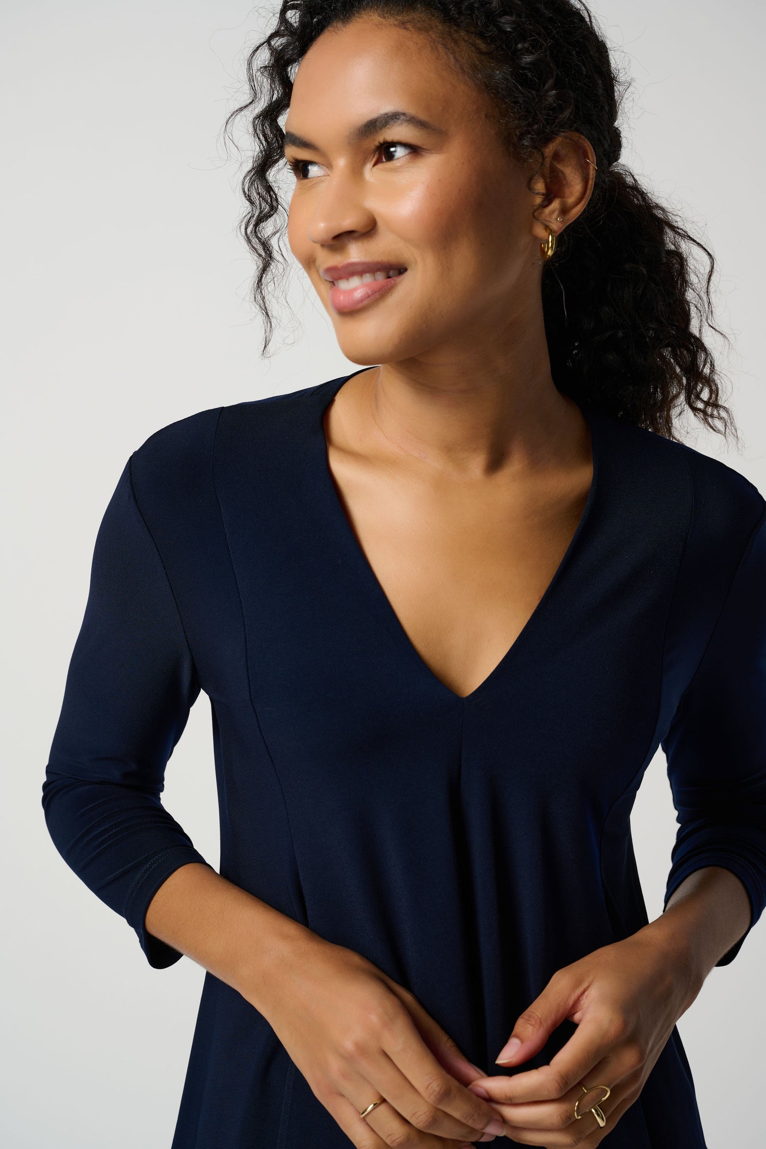 Asymmetric Waterfall Tunic