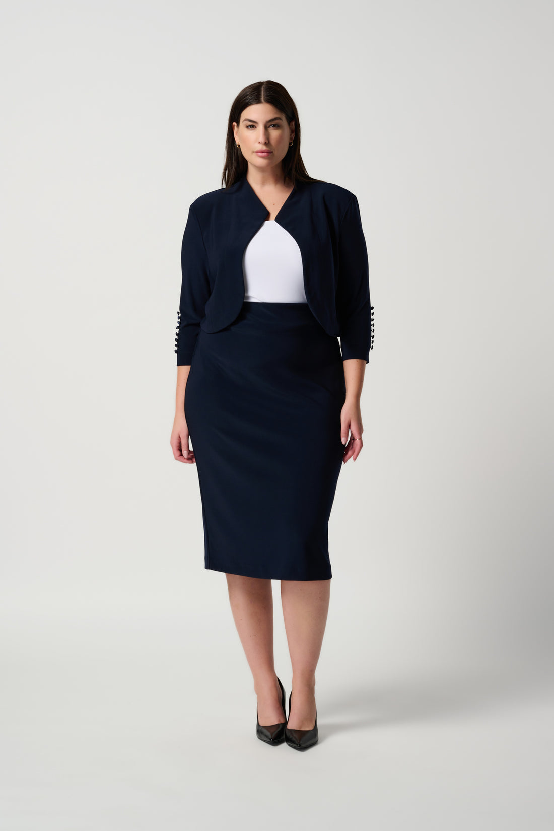 Classic Long Pencil Skirt
