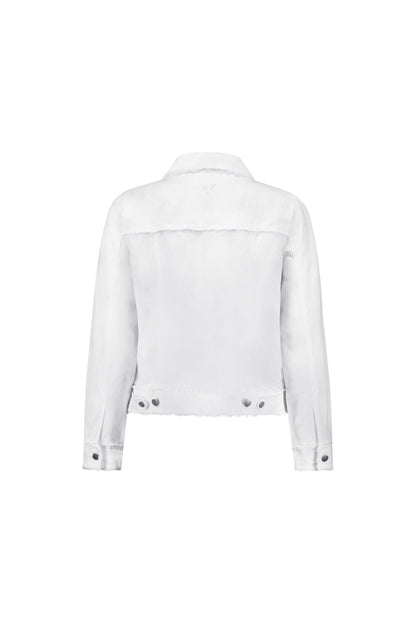 2026A Linen Jacket with Frayed Seams