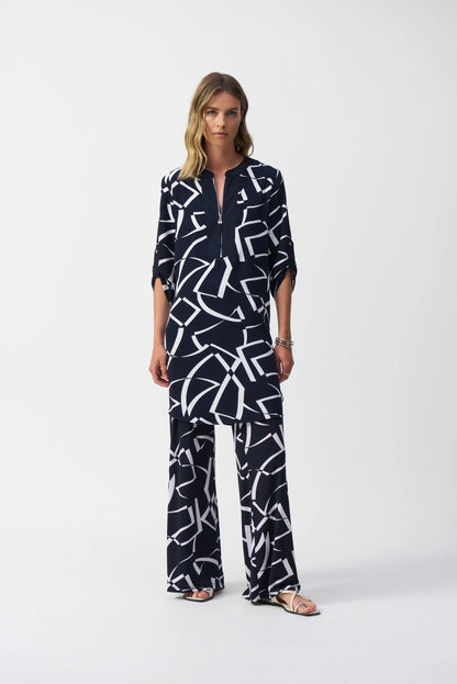251143 Geometric Print Straight Dress