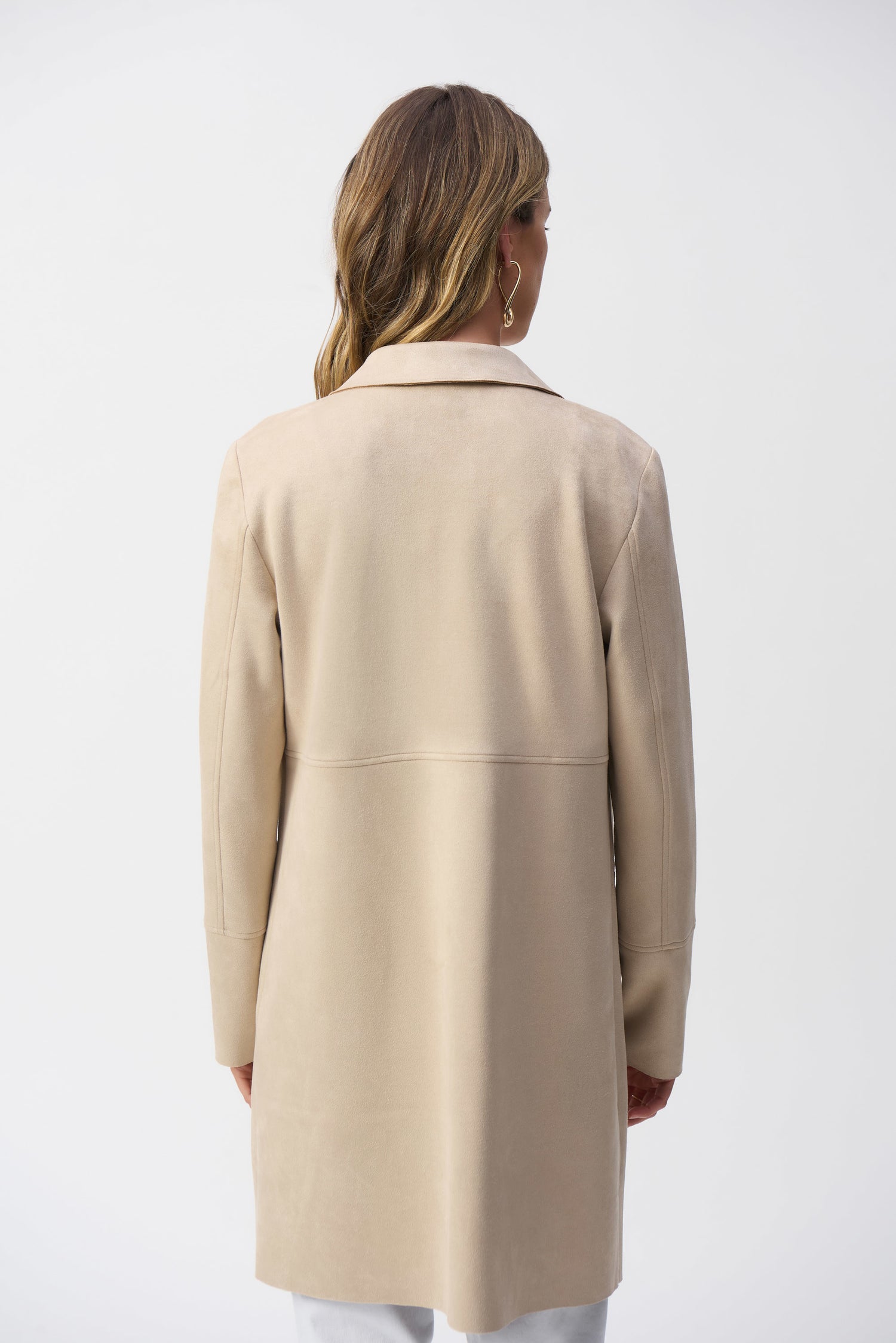 251941 Faux Suede Straight Jacket