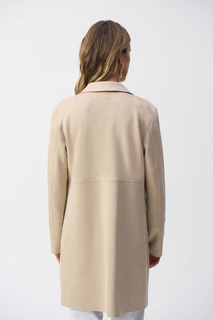 251941 Faux Suede Straight Jacket
