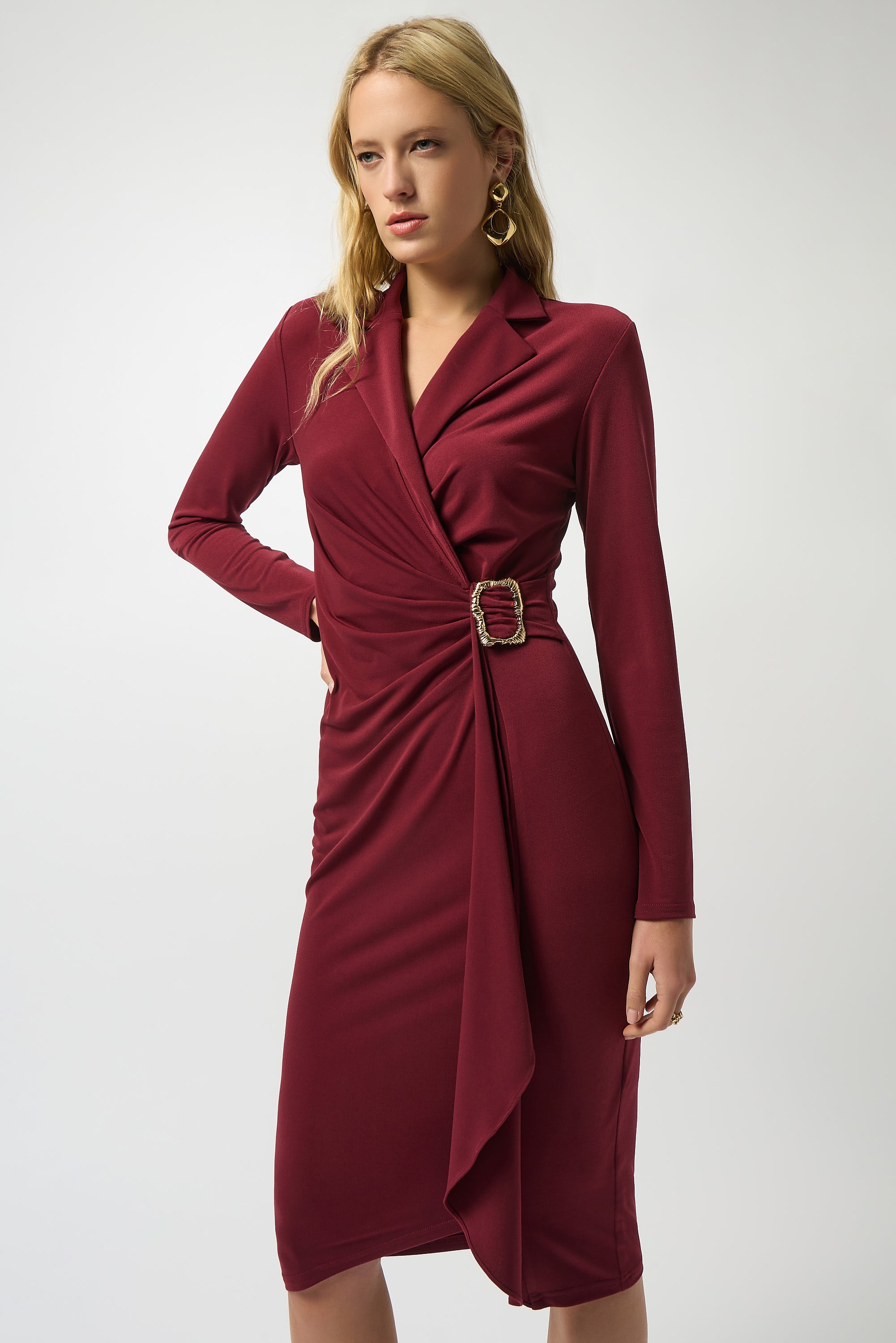 Moss Crepe Wrap Dress - 253145