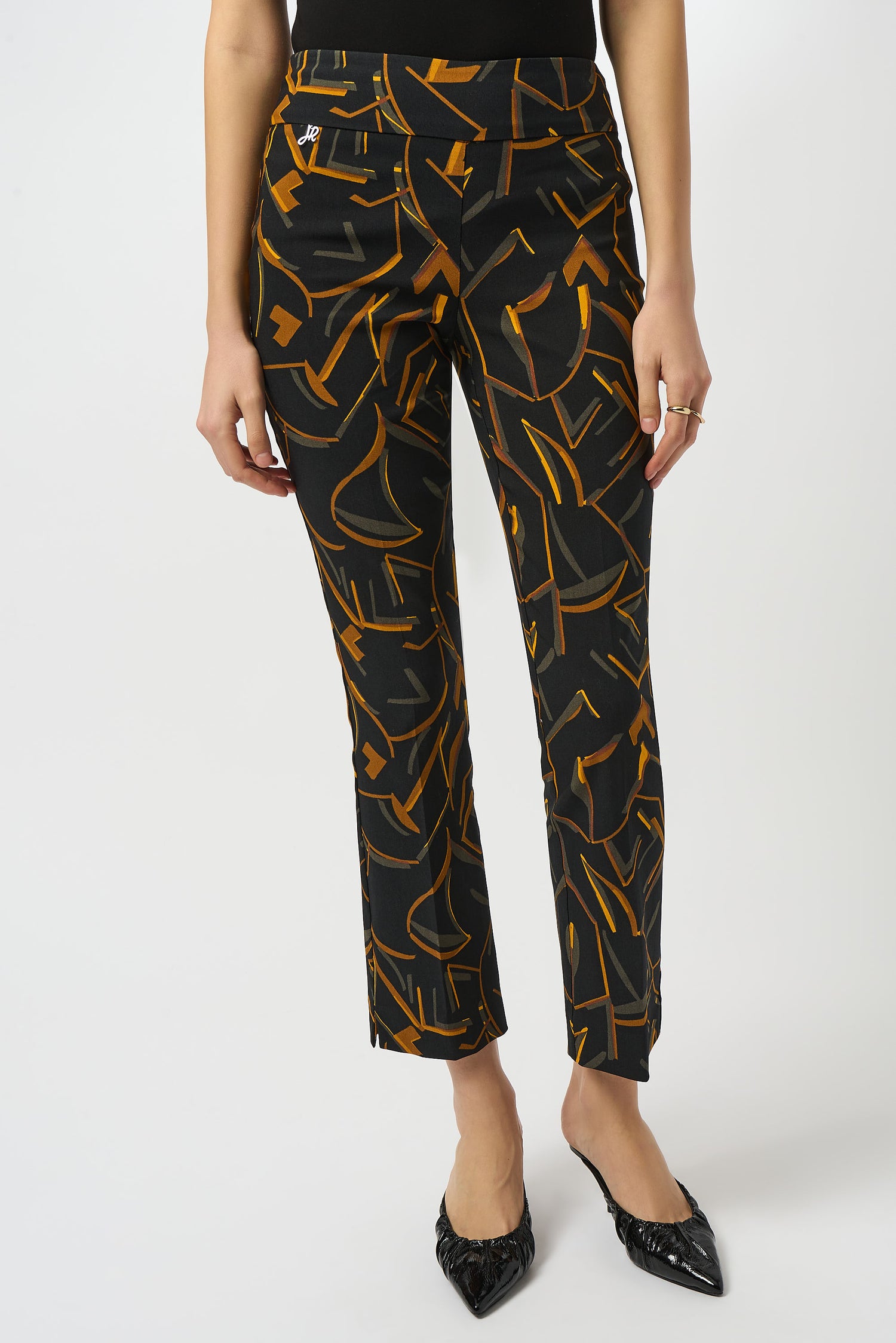 Millennium Print Straight Leg Pull-On Pants 253268