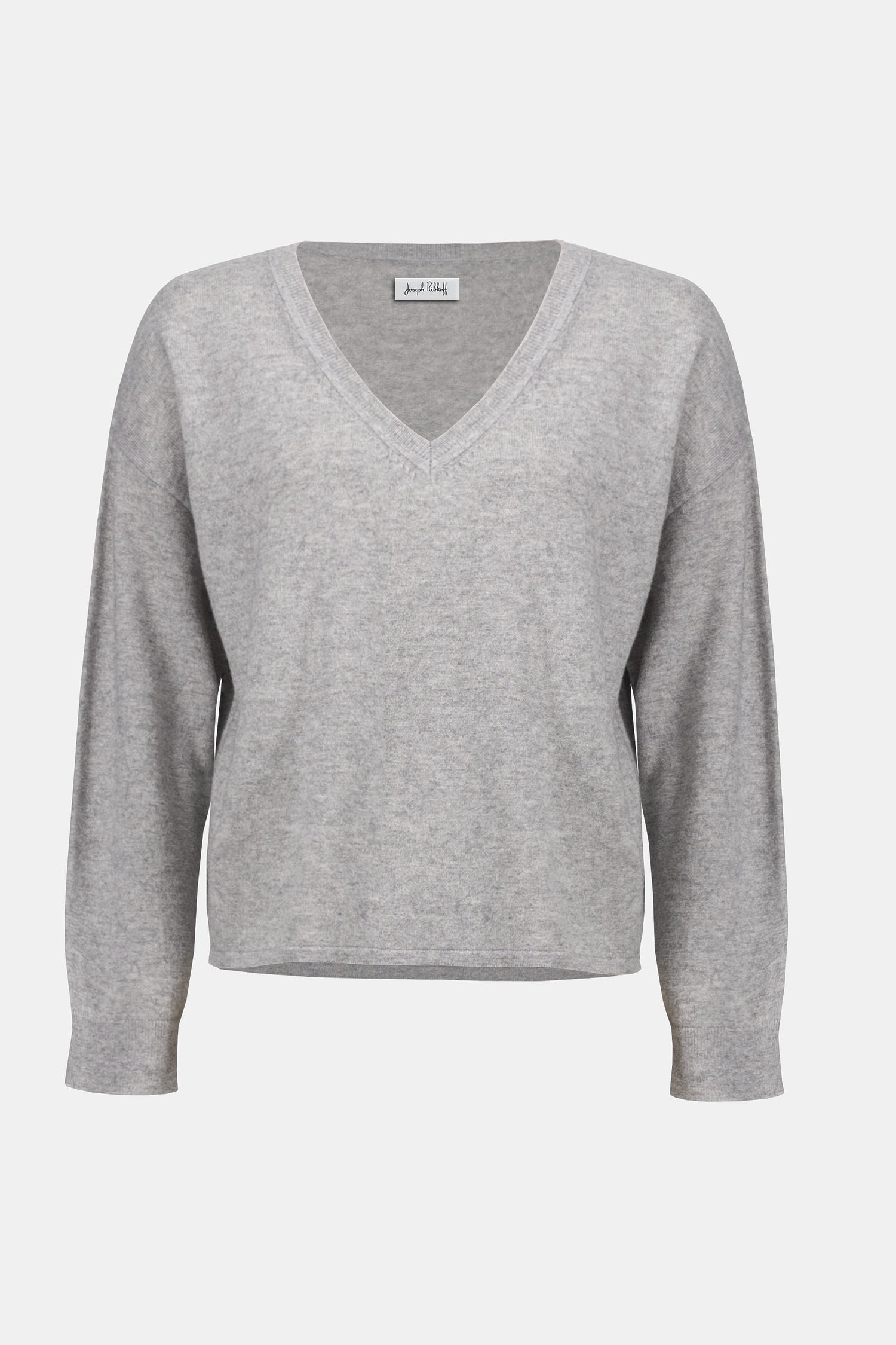253967 Wool Blend V-Neck Boxy Sweater