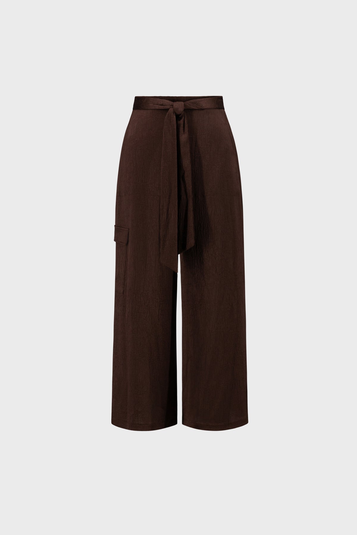 Crushed Satin Culotte Pants