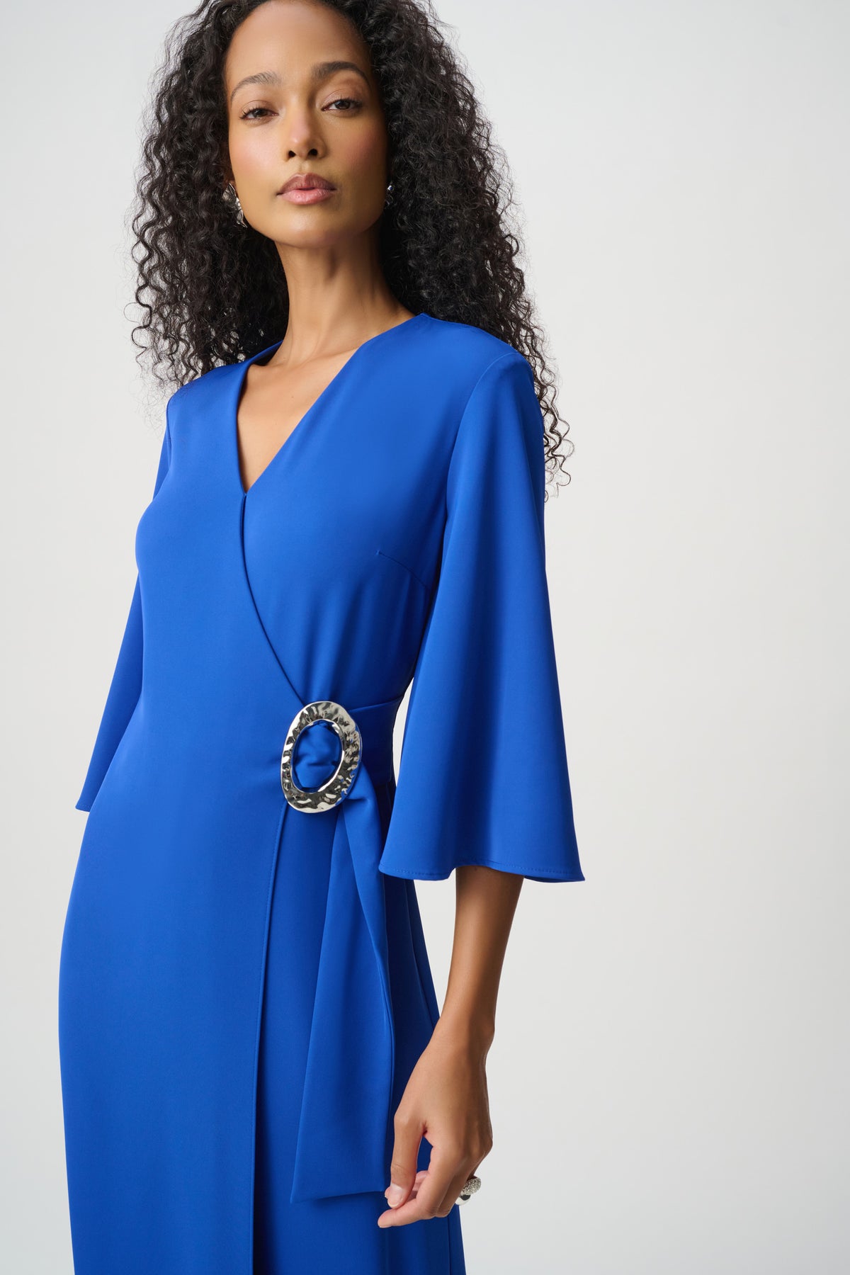 Wrap Front Wide-Leg Jumpsuit
